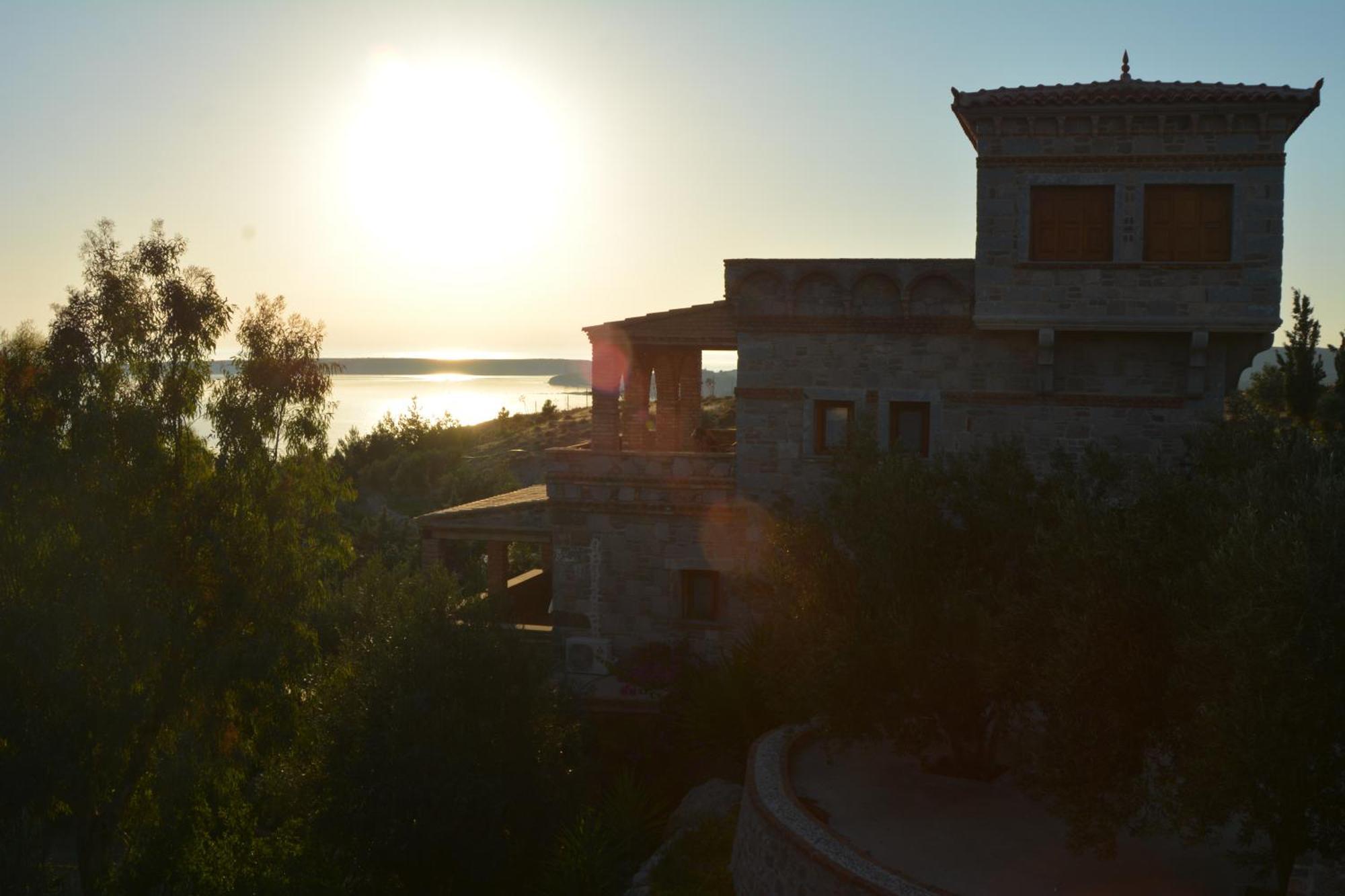 Lesvos Tower House Komninos Sígrion Exteriér fotografie